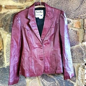 Vintage Pioneer Wear Leather Jacket
